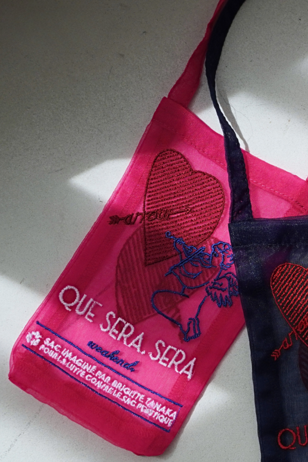 BRIGITTE TANAKA】刺繍オーガンジーポーチ / PINK – weakend