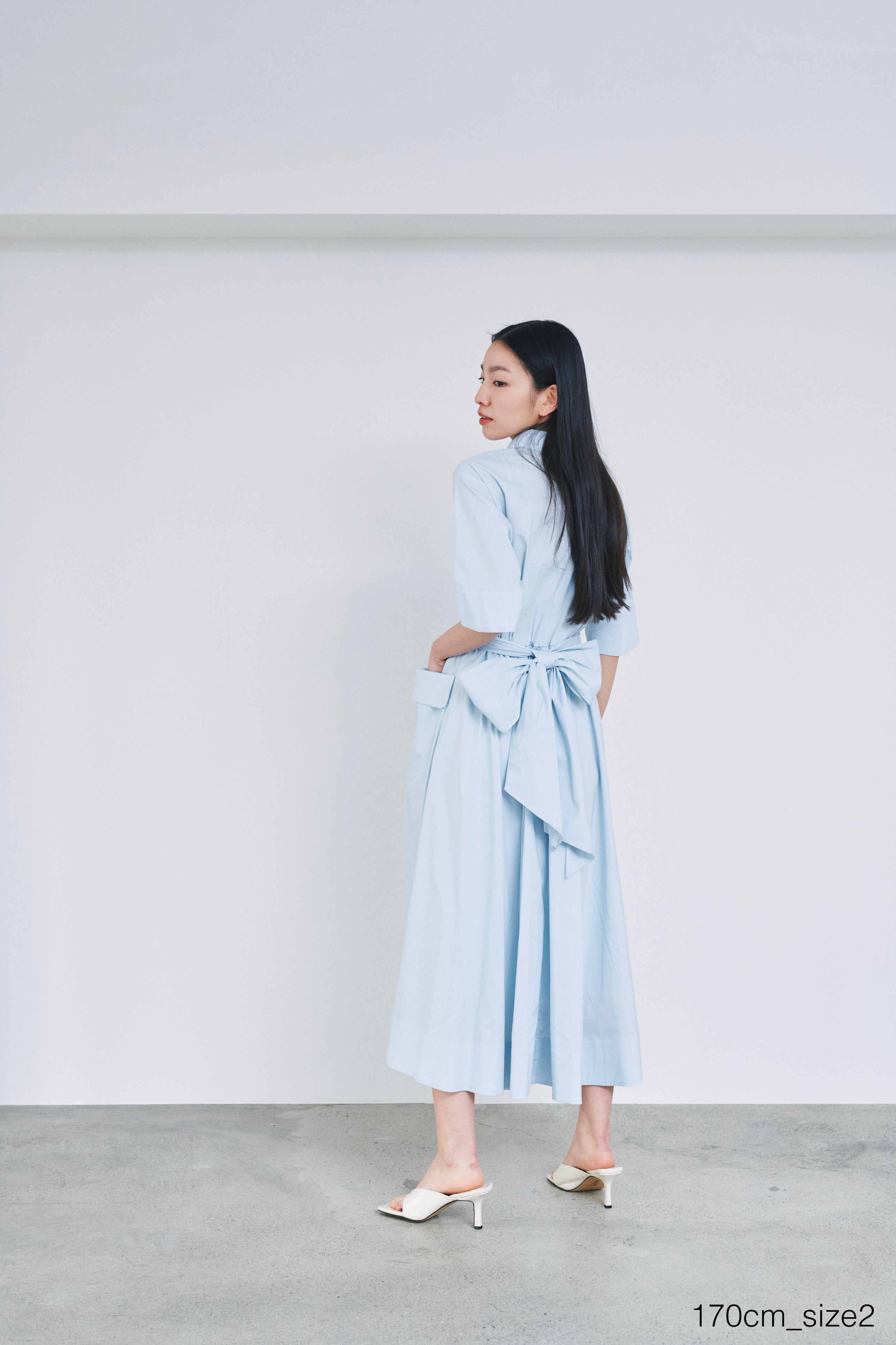 weakend フロントクロスシャツドレス ホワイト フロントクロスシャツドレス – weakend