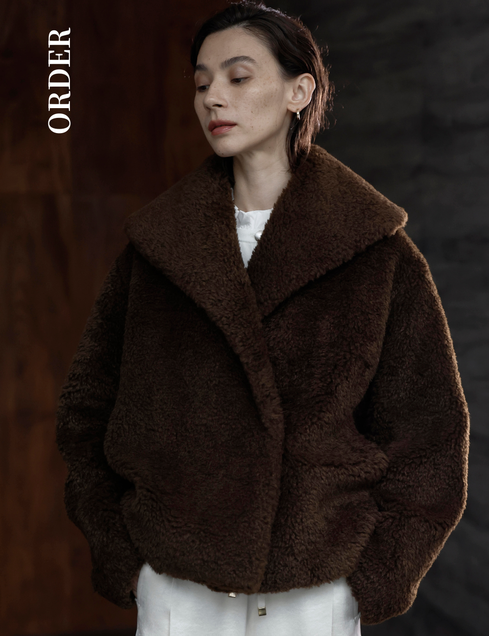 EMODA ツートンボアコート EMODA SALE (エモダ）2トーンボアブルゾン 即日発送 : RAPTURE