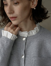 【Order】フリルニットカーデ