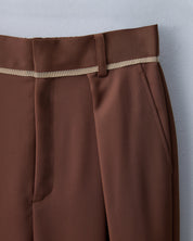 リボンテープタックパンツ