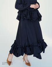 フラワーフレアスカート