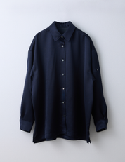 サテンリラックスシャツ