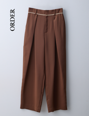 【Order】リボンテープタックパンツ