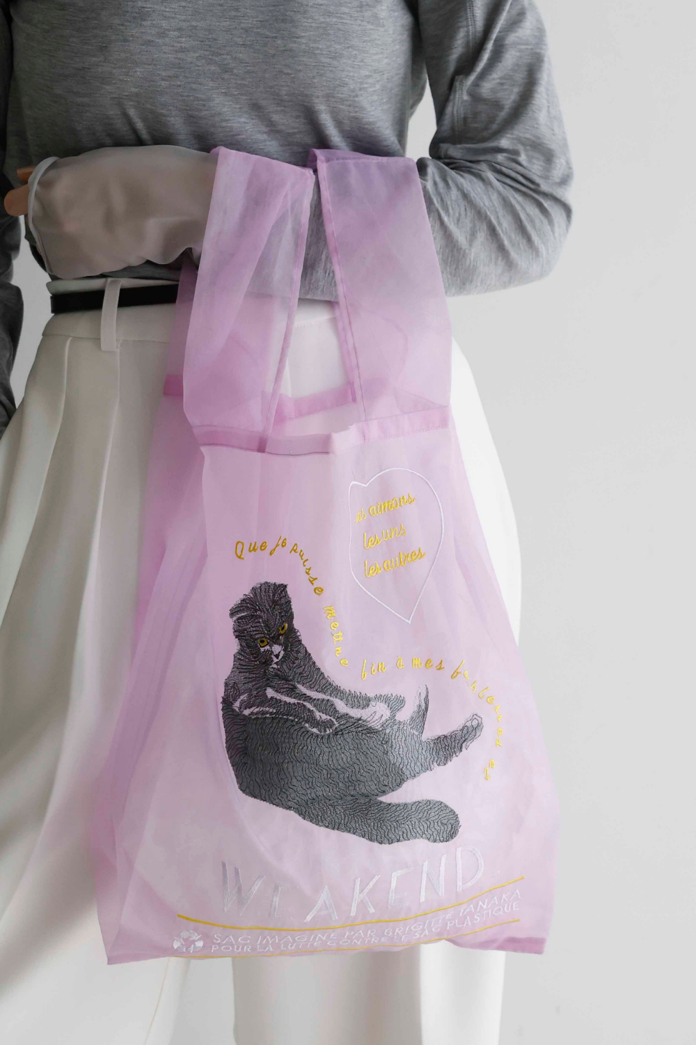BRIGITTE TANAKA】刺繍オーガンジーバック / PPL – weakend