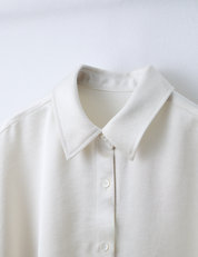 サテンリラックスシャツ