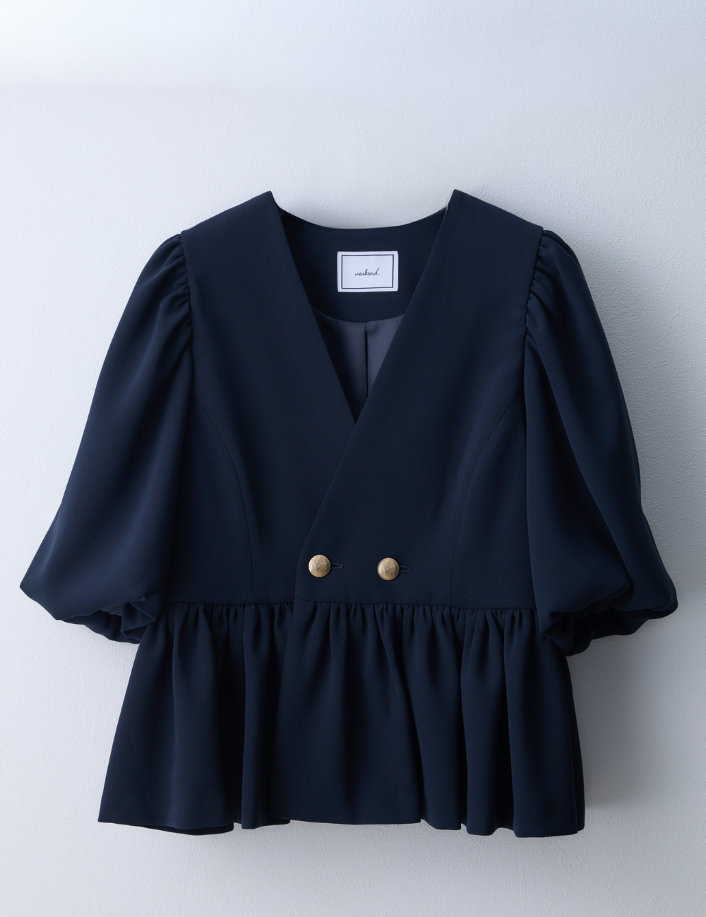 ギャザーペプラムジャケット