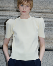 【Order】タックパフスリーブニット