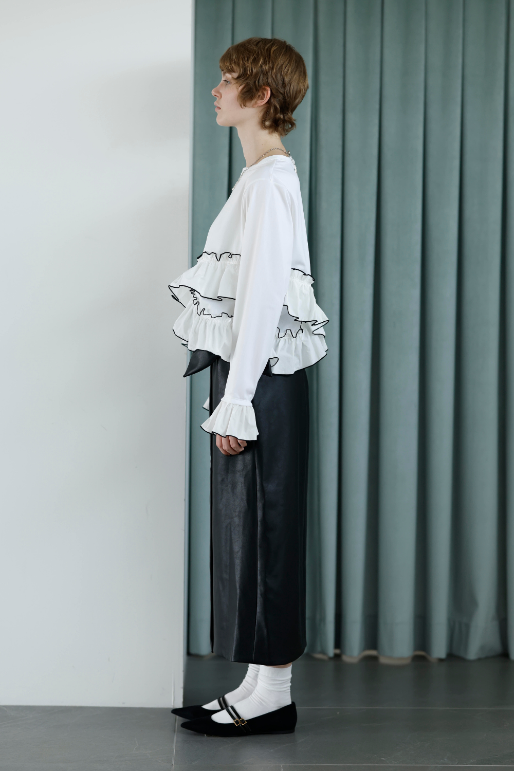 レザーライクスカート