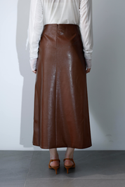 レザーライクスカート