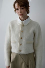 シャギーニットカーディガン