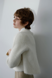 シャギーニットカーディガン