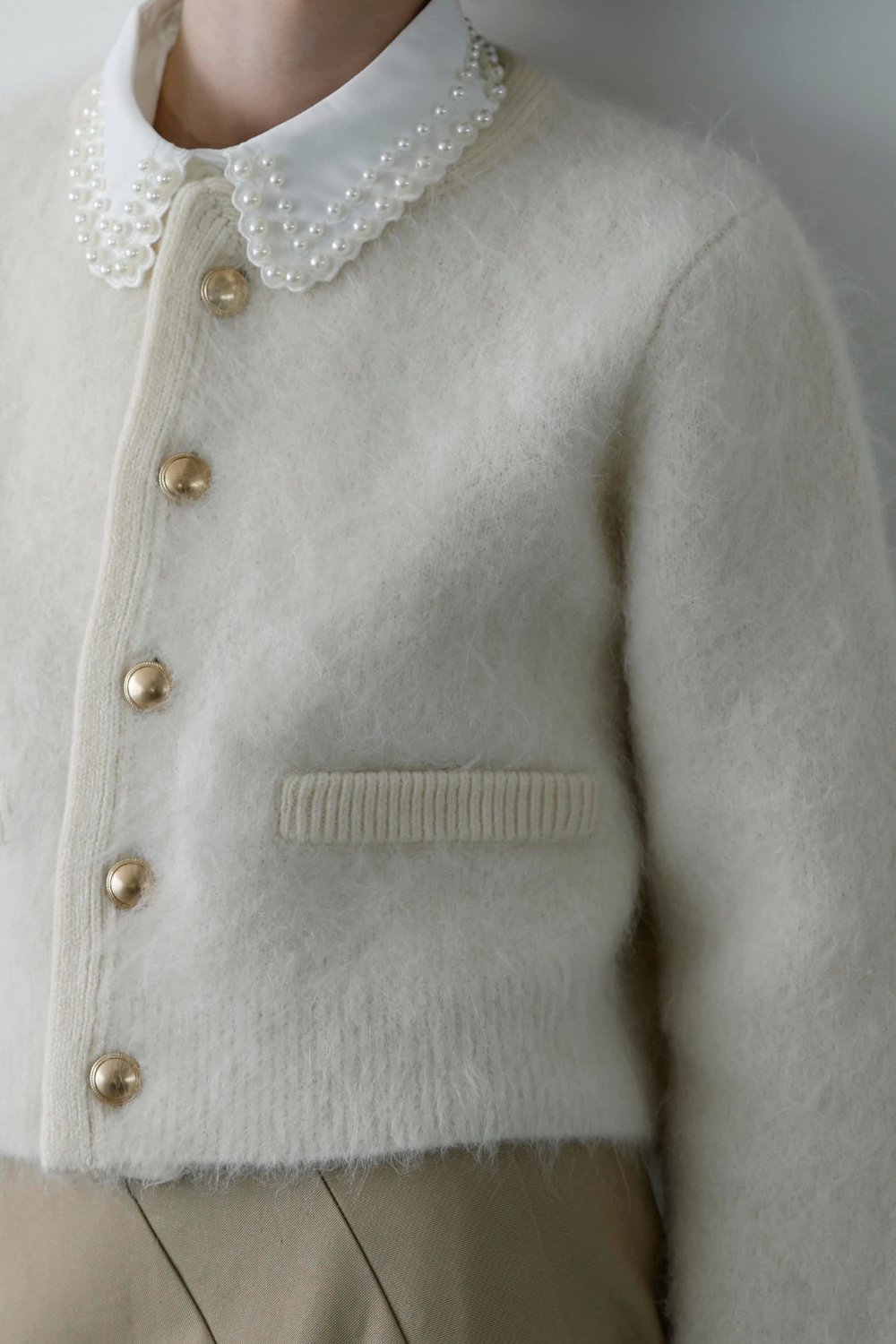 シャギーニットカーディガン