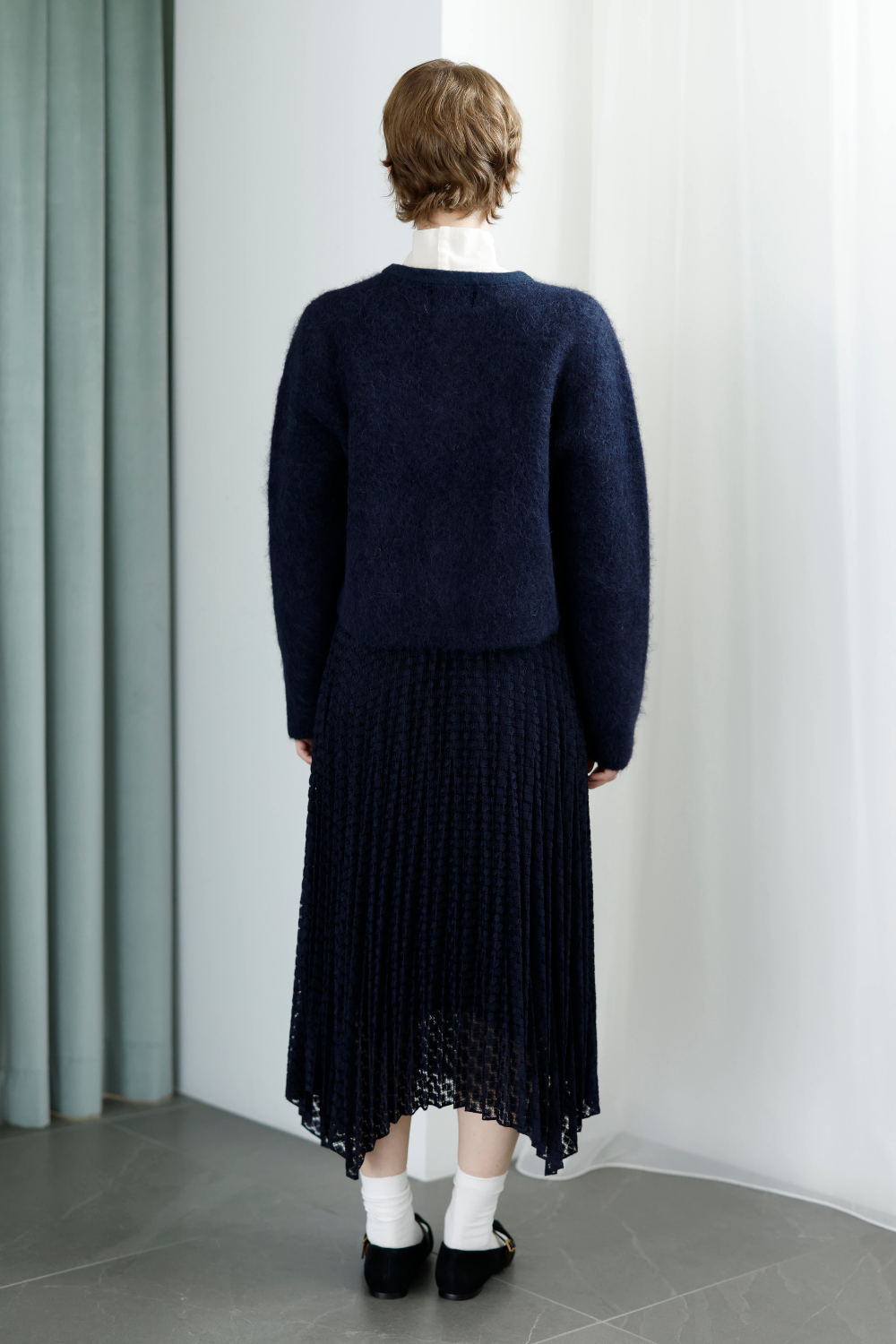 シャギーニットカーディガン