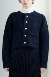 シャギーニットカーディガン