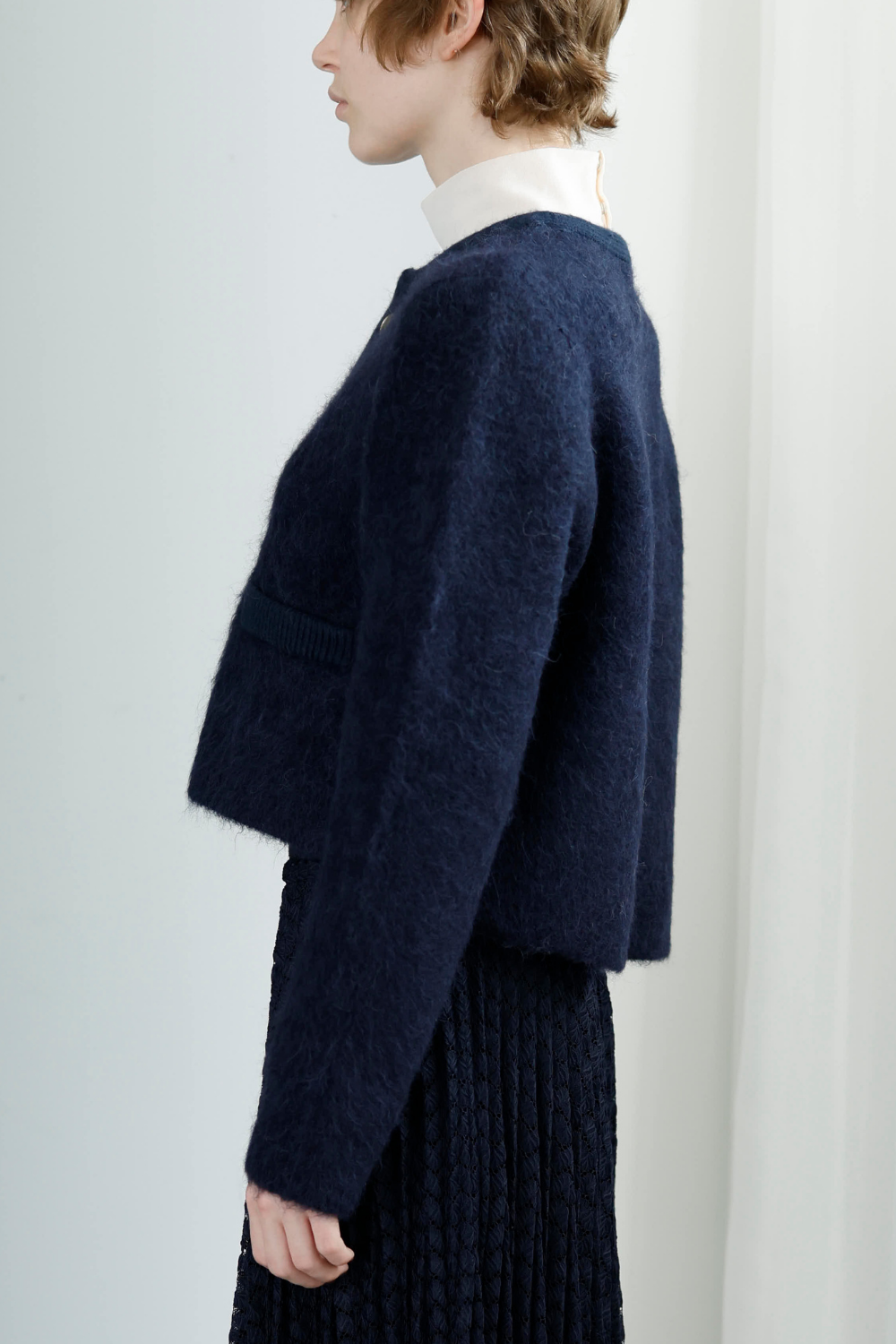 シャギーニットカーディガン