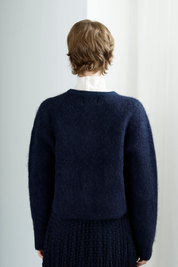 シャギーニットカーディガン