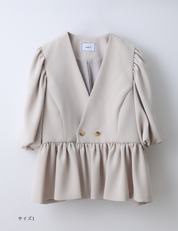 【Order】ギャザーペプラムジャケット
