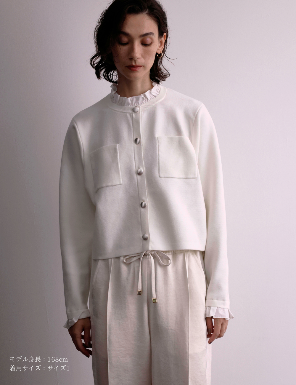【Order】フリルニットカーデ