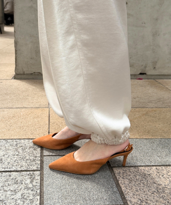 サテンジョガーパンツ