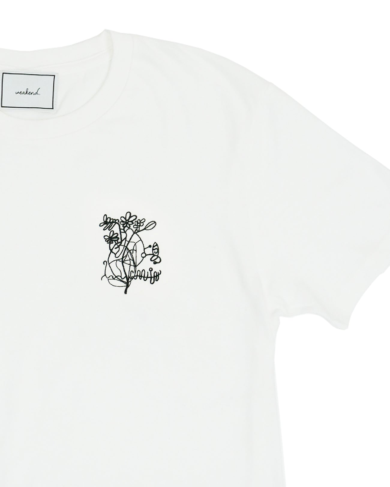 段々色ギャラリーコラボTシャツ / WHITE