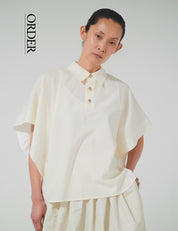 【Order】フレアスリーブウールシャツ