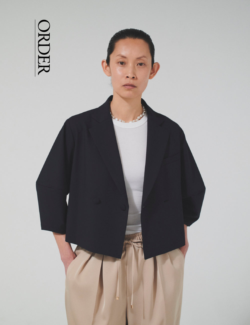weakend ジャケット　深海ちゃん　ネイビー weakend.