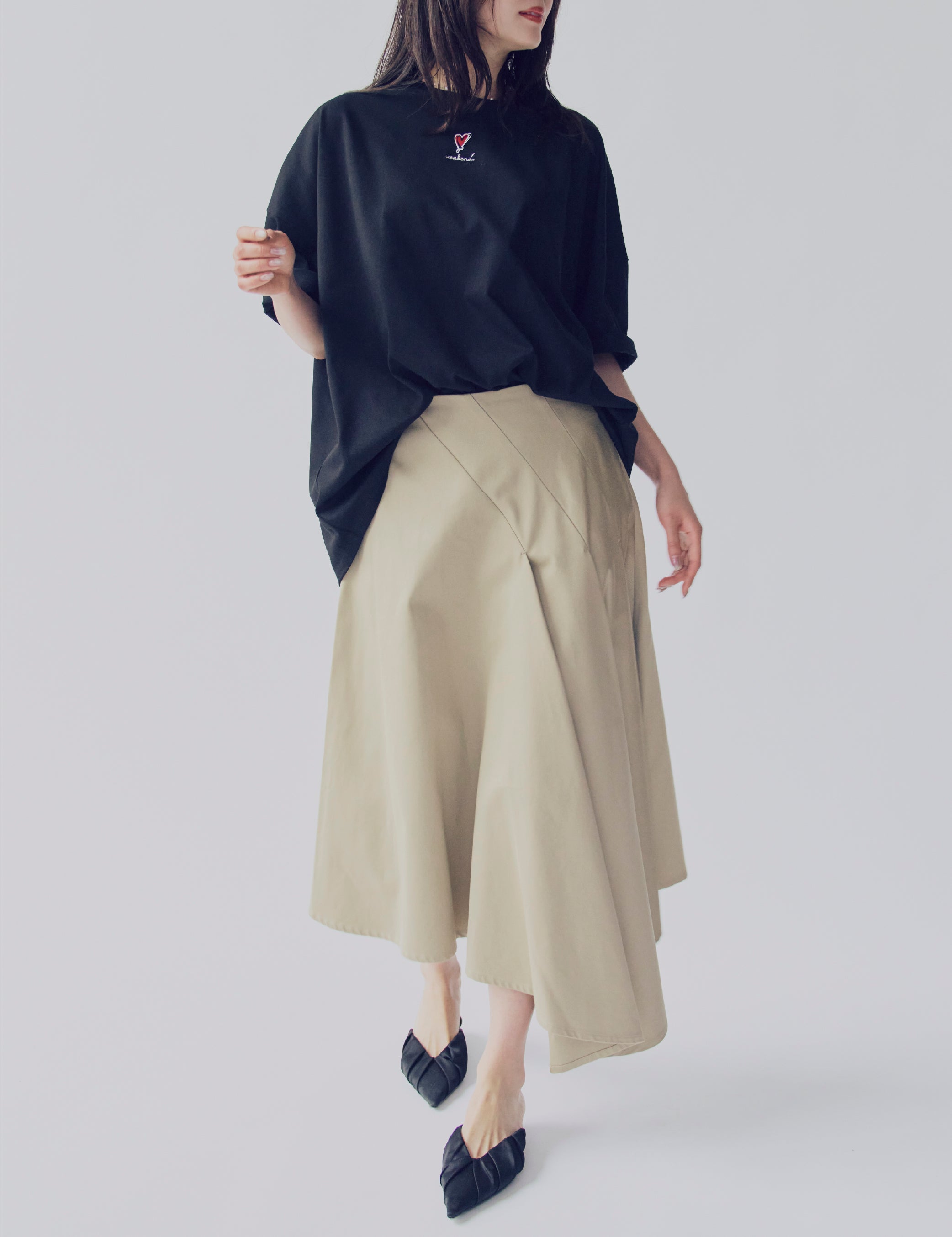 【ふふふ専用】I heart you ビッグ Tシャツ *BLACK