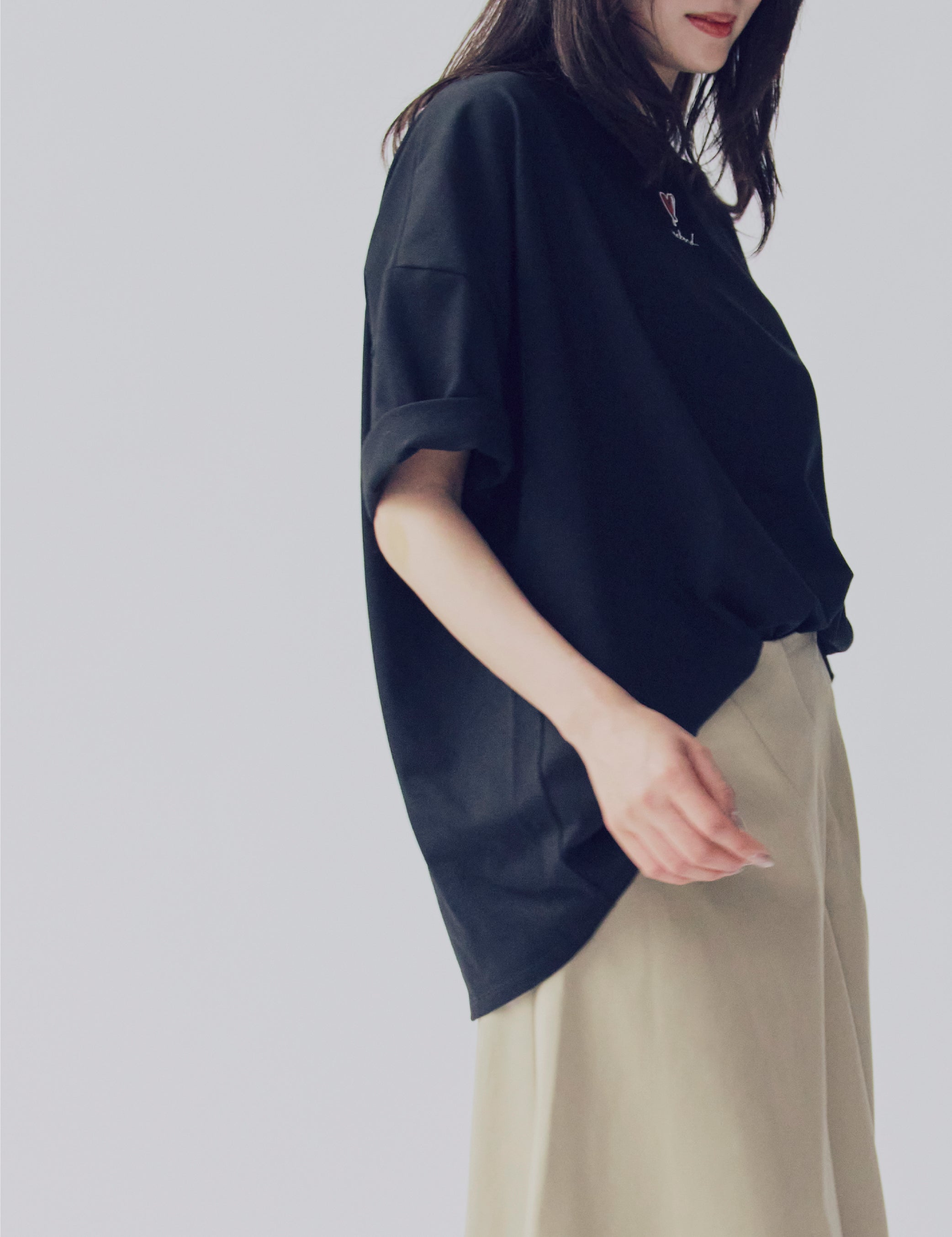 【ふふふ専用】I heart you ビッグ Tシャツ *BLACK